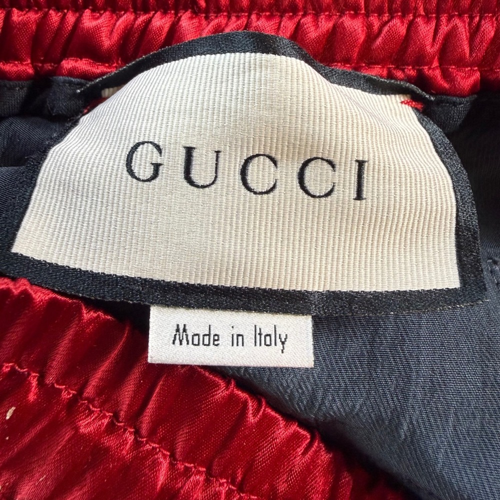 Gucci Band Black Acetate Side Stripe Shorts Mens IT 48 Made in Italy 598860 - Picture 6 of 12